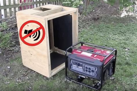 making sound enclosure for electric generator|sound reducing generator box plans.